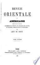 Revue orientale et américaine
