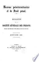 Revue pénitentiaire et de droit penal