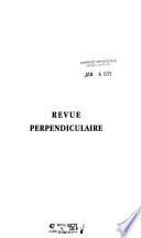 Revue perpendiculaire