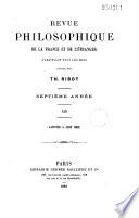 Revue philosophique de la France et de l'étranger