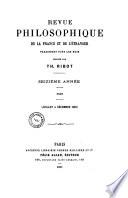 Revue philosophique de la France et de l'étranger