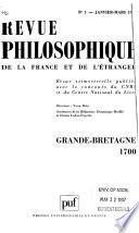 Revue philosophique de la France et de l'étranger