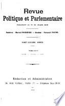 Revue politique et parlementaire