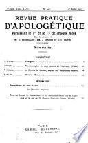 Revue pratique d'apologétique