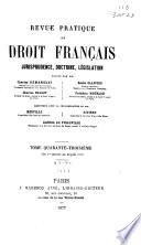 Revue pratique de droit français