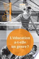 Revue Projet : L'éducation a-t-elle un genre ?