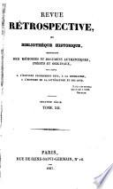 Revue rétrospective, ou bibliothèque historique