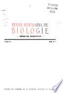 Revue roumaine de biologie