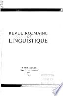 Revue Roumaine de Linguistique