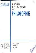 Revue roumaine de philosophie