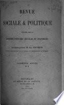 Revue sociale et politique ...