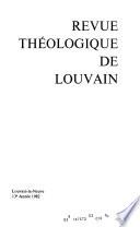 Revue théologique de Louvain