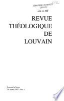 Revue théologique de Louvain