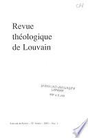 Revue théologique de Louvain