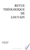 Revue théologique de Louvain