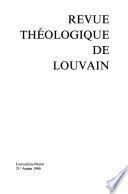 Revue théologique de Louvain