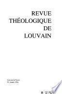 Revue théologique de Louvain