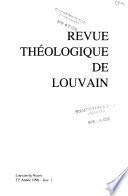 Revue théologique de Louvain