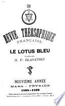 Revue théosophique française, le lotus bleu