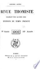 Revue thomiste;