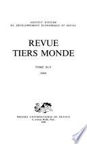 Revue tiers-monde