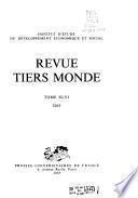 Revue tiers-monde