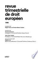 Revue trimestrielle de droit européen