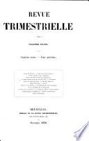 Revue trimestrielle