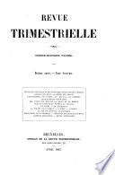 Revue trimestrielle