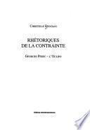 Rhétoriques de la contrainte