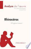 Rhinocéros d'Eugène Ionesco (Analyse de l'oeuvre)