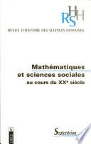 RHSH n°6 - Mathematiques et Sciences sociales au cours du XXe siècle