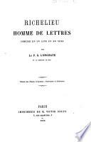 Richelieu, homme de lettres