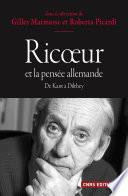 Ricoeur et la pensée allemande