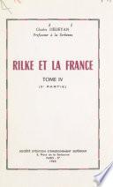 Rilke et la France (4). L'influence de la France sur l'œuvre de Rilke