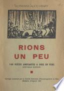 Rions un peu