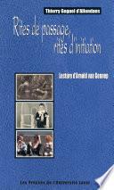 Rites de passage, rites d'initiation...