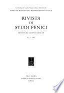 Rivista di studi fenici