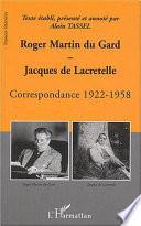 Roger Martin du Gard et Jacques de Lacretelle