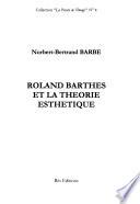Roland Barthes et la théorie esthétique