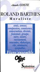Roland Barthes Moraliste
