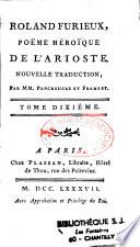 Roland Furieux, Poëme héroïque de l'Arioste