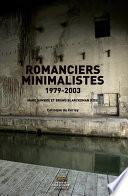 Romanciers minimalistes 1979-2003