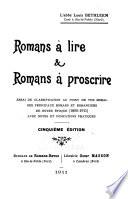 Romans à lire & romans à proserire