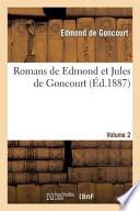 Romans de Edmond Et Jules de Goncourt. Madame Gervaisais