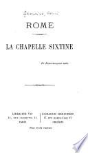 Rome :#bla chapelle Sixtine