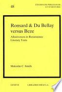 Ronsard & Du Bellay versus Beze : Allusiveness in Renaissance Literary Texts
