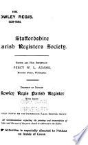 Rowley Regis Parish Register with Index
