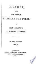 Russia under the autocrat, Nicholas the First
