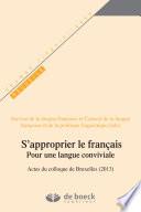 S'approprier le français